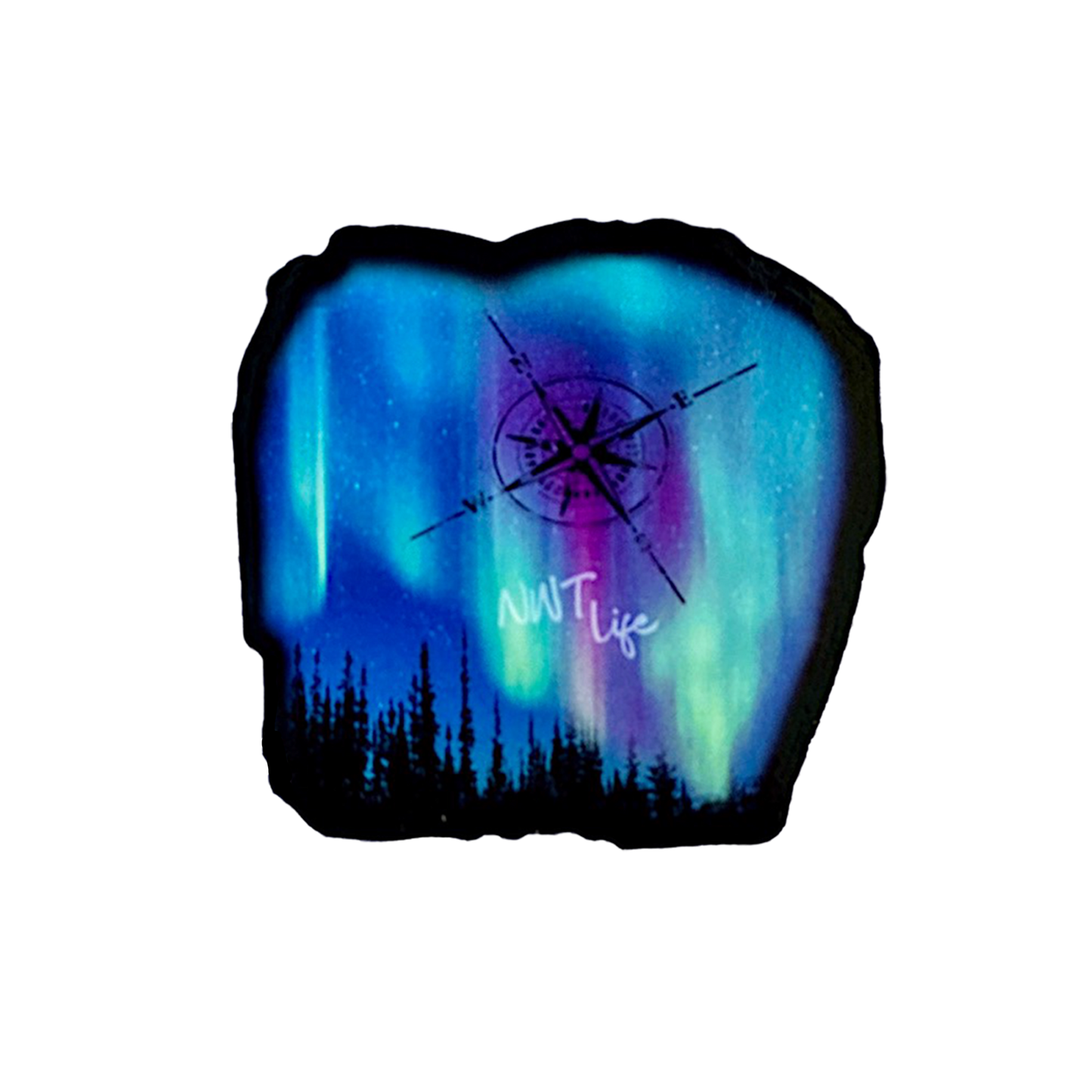 Aurora NWT Life sticker 3” x 3”