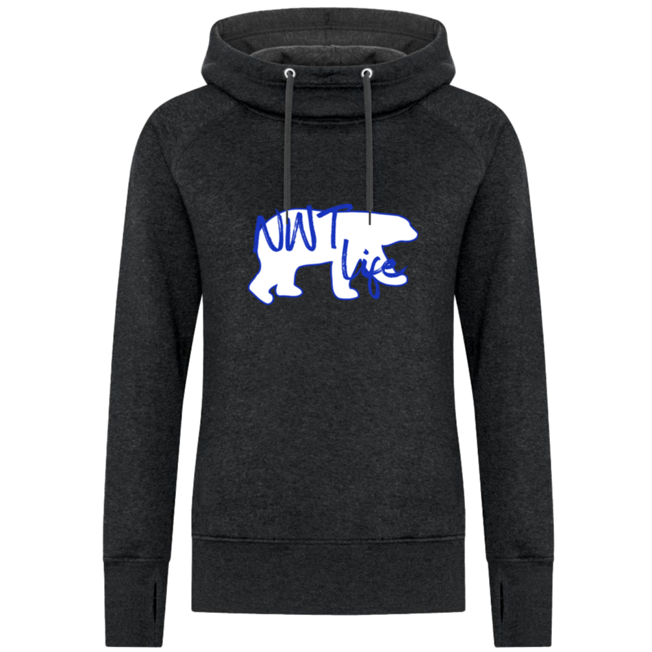 Ladies Cowl Neck Hoodie