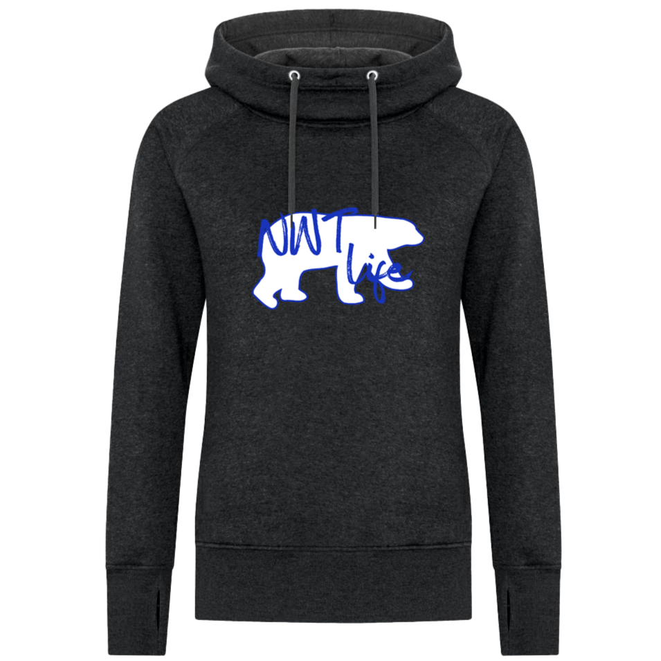 Ladies Cowl Neck Hoodie