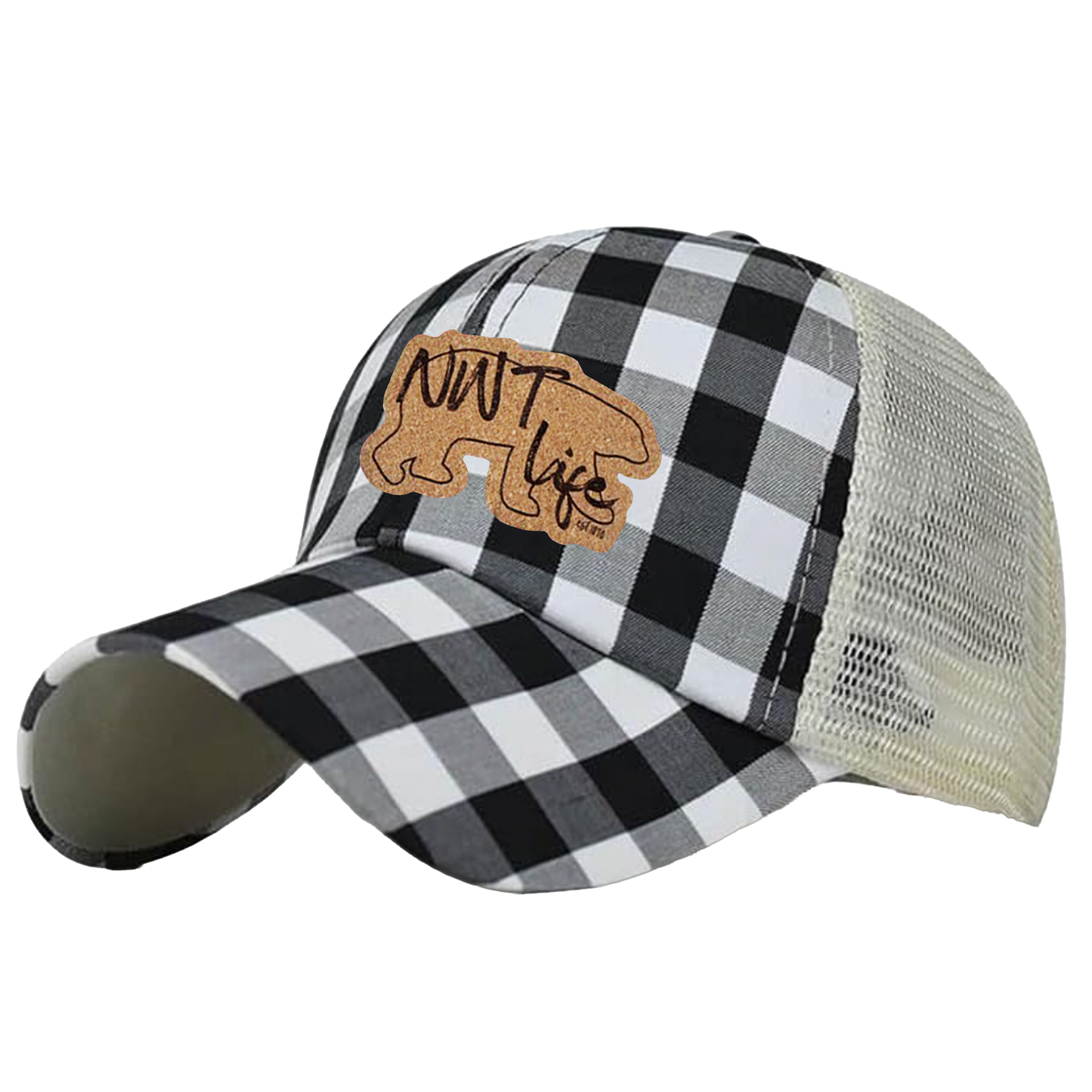 Ball Caps with Criss Cross Ponytail Backs