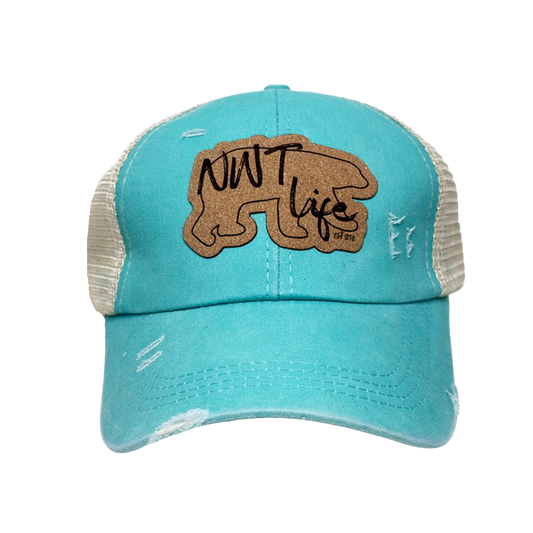 Ball Caps with Criss Cross Ponytail Backs