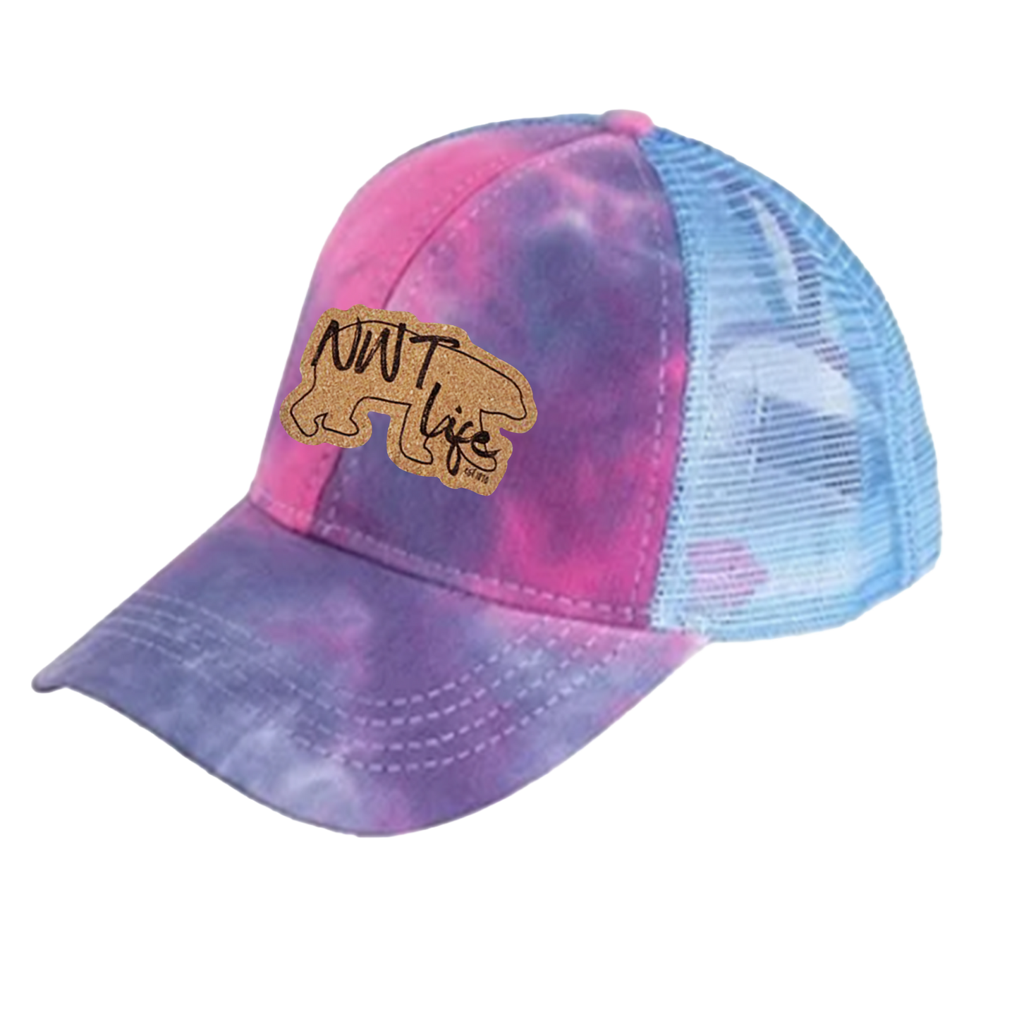 Ball Caps with Criss Cross Ponytail Backs