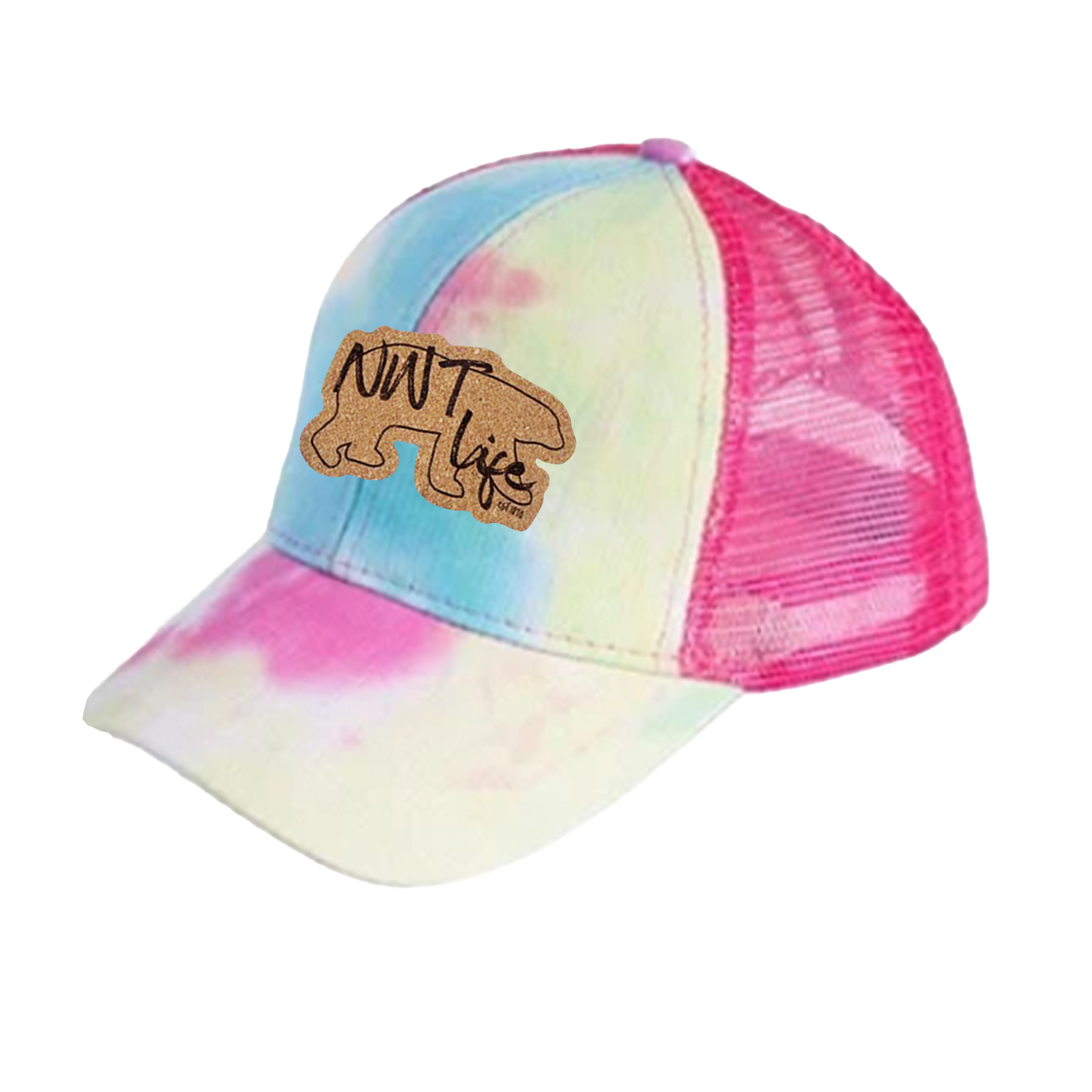 Ball Caps with Criss Cross Ponytail Backs